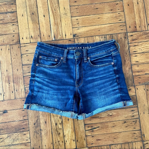 American Eagle Denim Midi Shorts